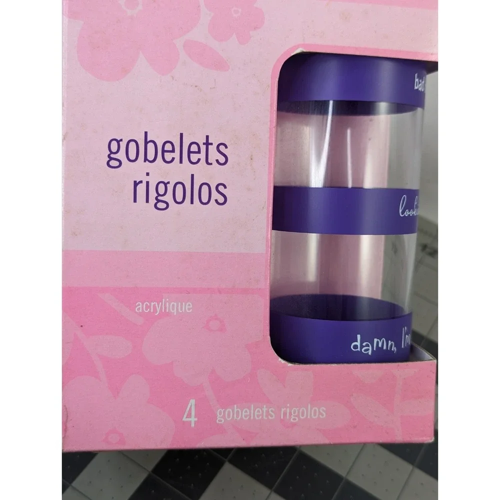 Hallmark Attitude Adjustment Tumblers Acrylic Cups Humor‎